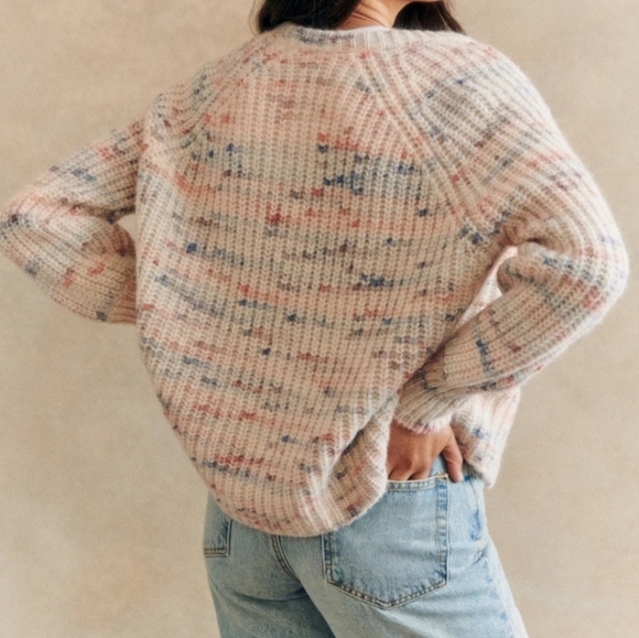 NWT Sezane Pierre Emile Cardigan Blue Multicolored Size XS - Picture 3 of 10